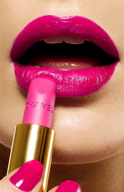 pink chanel lipstick|Chanel bright pink lipstick.